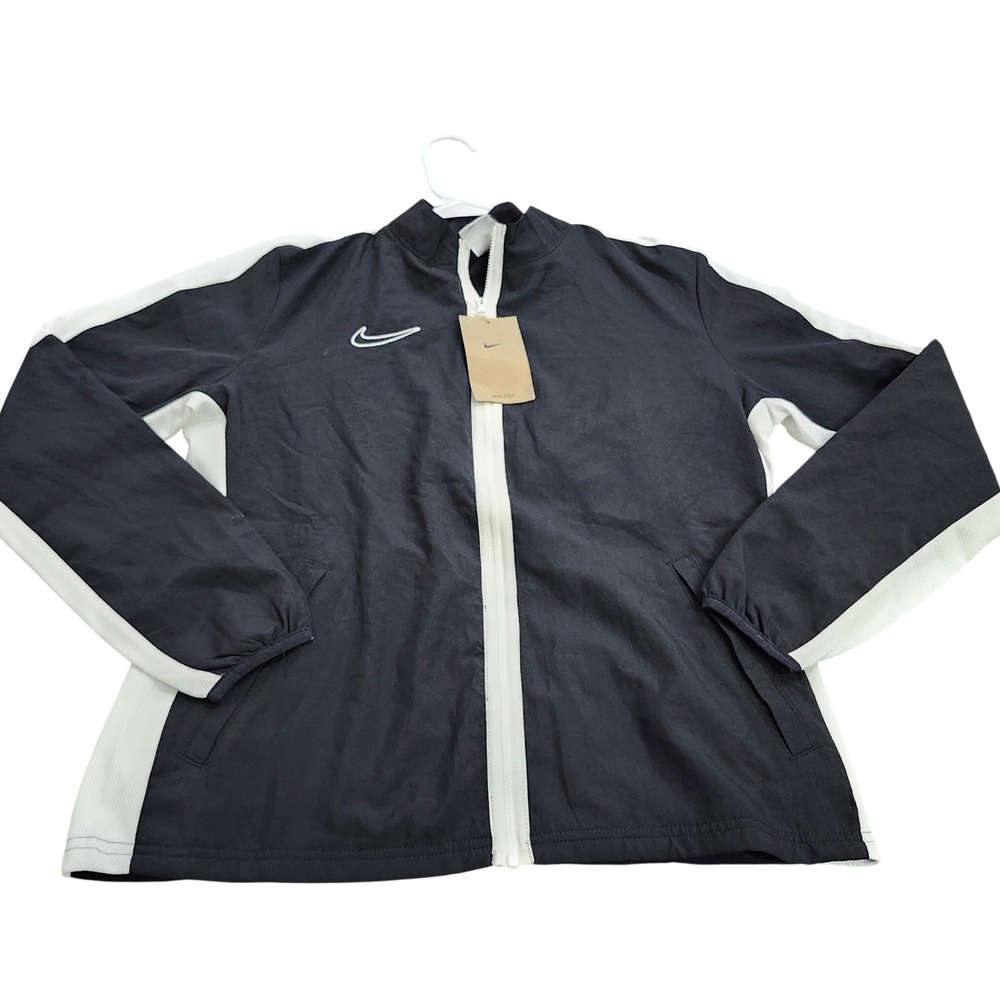 Nike Womens Dri-FIT Academy Soccer Track Jacket Black White DR1715-010 Size M
